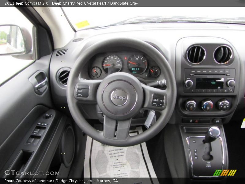 Deep Cherry Red Crystal Pearl / Dark Slate Gray 2011 Jeep Compass 2.0