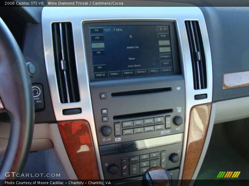 White Diamond Tricoat / Cashmere/Cocoa 2008 Cadillac STS V8