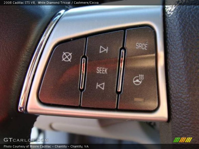 White Diamond Tricoat / Cashmere/Cocoa 2008 Cadillac STS V8