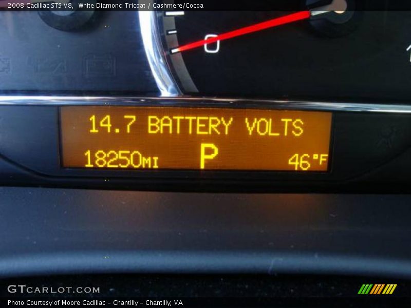 White Diamond Tricoat / Cashmere/Cocoa 2008 Cadillac STS V8