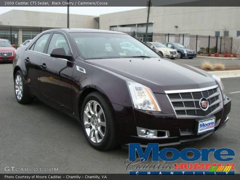 Black Cherry / Cashmere/Cocoa 2009 Cadillac CTS Sedan