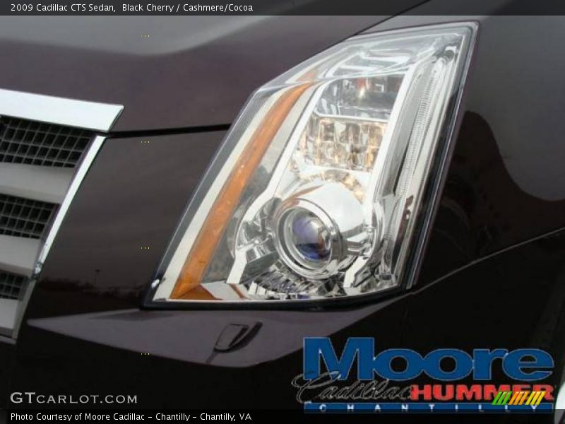 Black Cherry / Cashmere/Cocoa 2009 Cadillac CTS Sedan