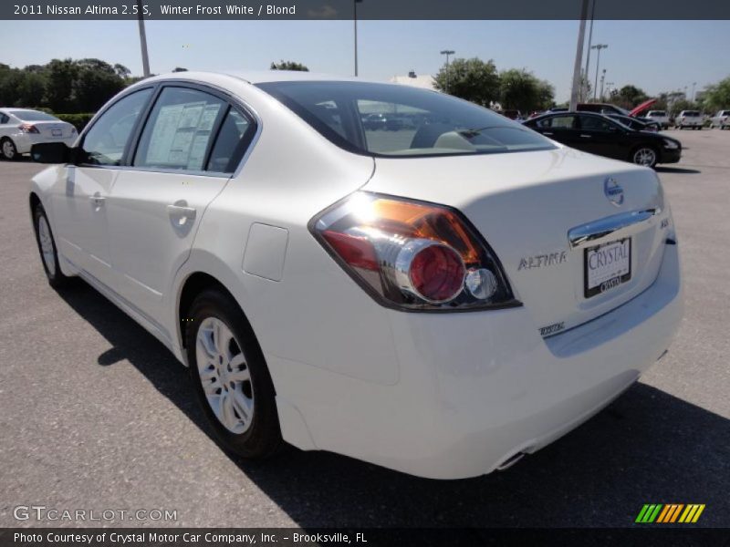 Winter Frost White / Blond 2011 Nissan Altima 2.5 S