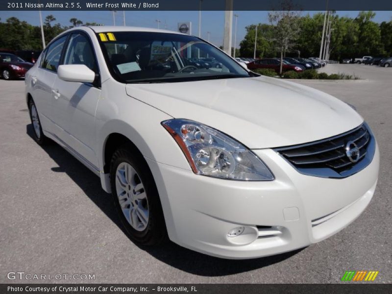 Winter Frost White / Blond 2011 Nissan Altima 2.5 S