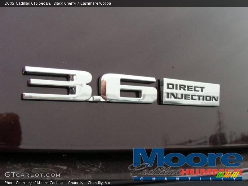 Black Cherry / Cashmere/Cocoa 2009 Cadillac CTS Sedan