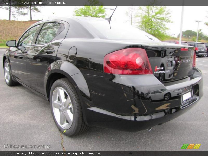 Black / Black 2011 Dodge Avenger Lux