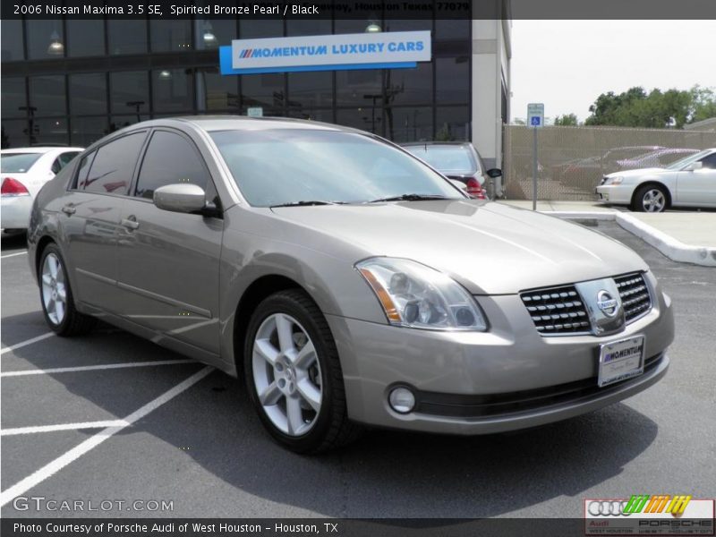 Spirited Bronze Pearl / Black 2006 Nissan Maxima 3.5 SE