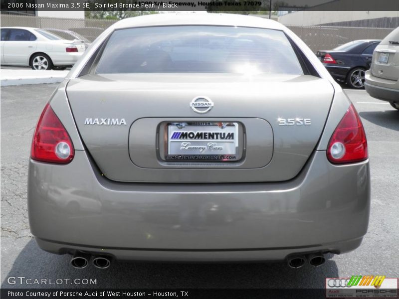 Spirited Bronze Pearl / Black 2006 Nissan Maxima 3.5 SE