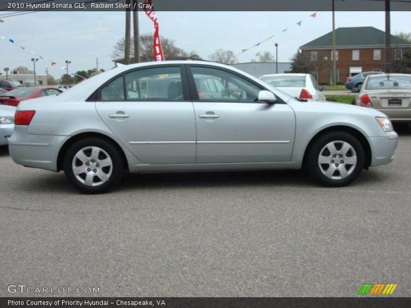 Radiant Silver / Gray 2010 Hyundai Sonata GLS