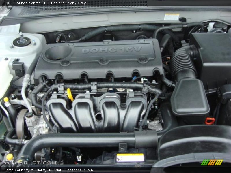 Radiant Silver / Gray 2010 Hyundai Sonata GLS