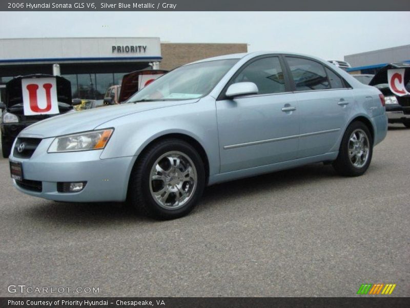 Silver Blue Metallic / Gray 2006 Hyundai Sonata GLS V6