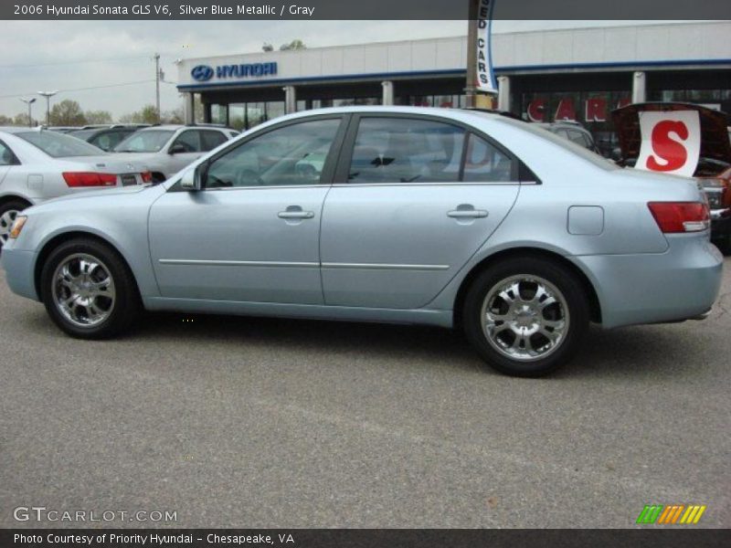 Silver Blue Metallic / Gray 2006 Hyundai Sonata GLS V6