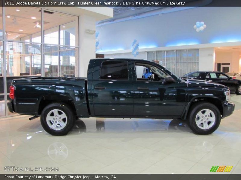 Hunter Green Pearlcoat / Dark Slate Gray/Medium Slate Gray 2011 Dodge Dakota Big Horn Crew Cab
