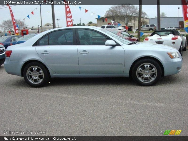 Silver Blue Metallic / Gray 2006 Hyundai Sonata GLS V6