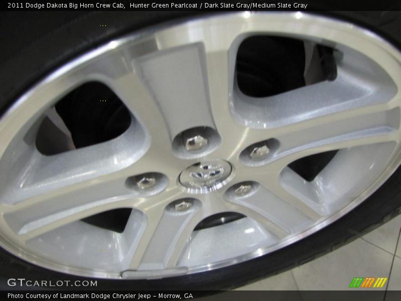 Hunter Green Pearlcoat / Dark Slate Gray/Medium Slate Gray 2011 Dodge Dakota Big Horn Crew Cab