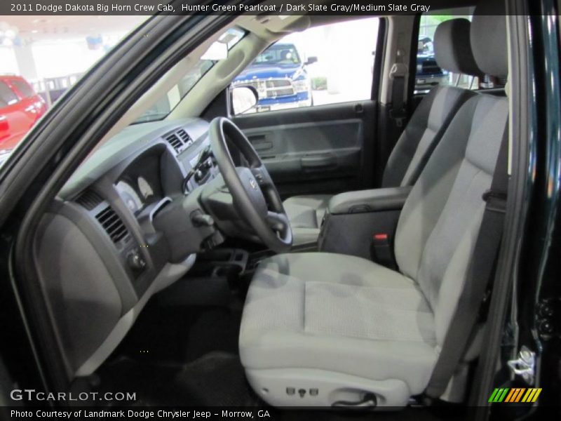 Hunter Green Pearlcoat / Dark Slate Gray/Medium Slate Gray 2011 Dodge Dakota Big Horn Crew Cab