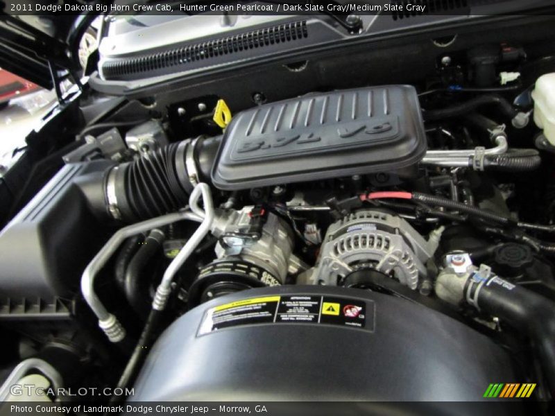 Hunter Green Pearlcoat / Dark Slate Gray/Medium Slate Gray 2011 Dodge Dakota Big Horn Crew Cab
