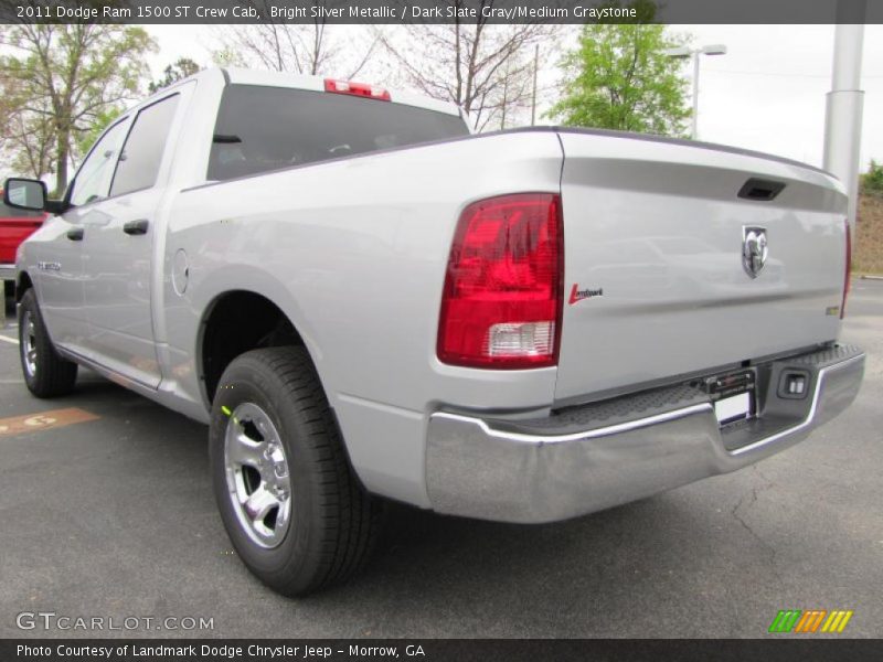 Bright Silver Metallic / Dark Slate Gray/Medium Graystone 2011 Dodge Ram 1500 ST Crew Cab