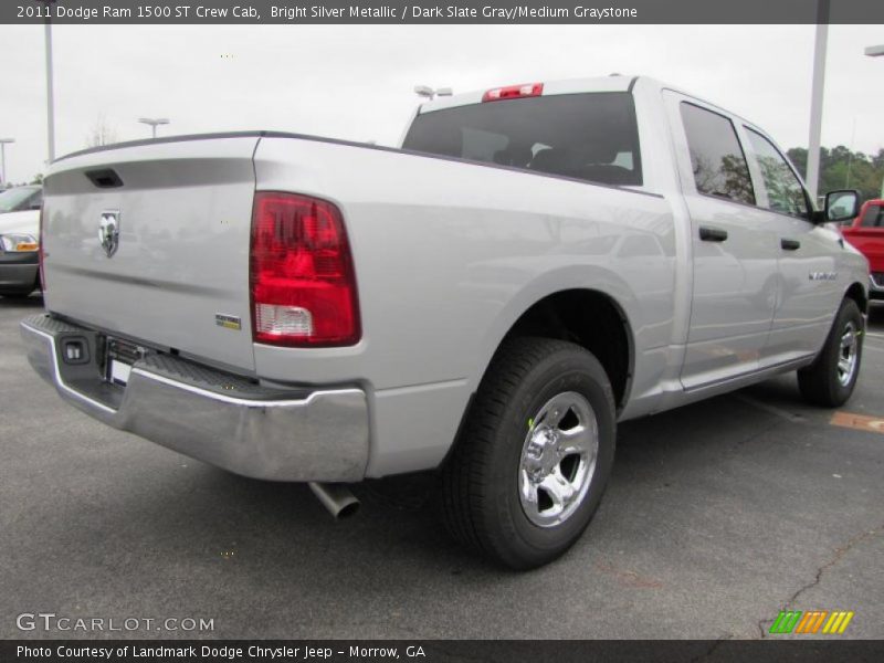 Bright Silver Metallic / Dark Slate Gray/Medium Graystone 2011 Dodge Ram 1500 ST Crew Cab