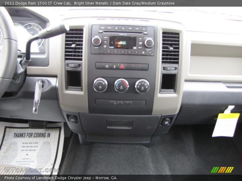 Bright Silver Metallic / Dark Slate Gray/Medium Graystone 2011 Dodge Ram 1500 ST Crew Cab