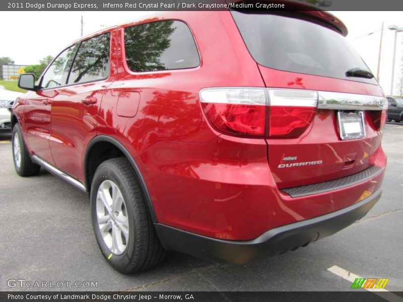 Inferno Red Crystal Pearl / Dark Graystone/Medium Graystone 2011 Dodge Durango Express