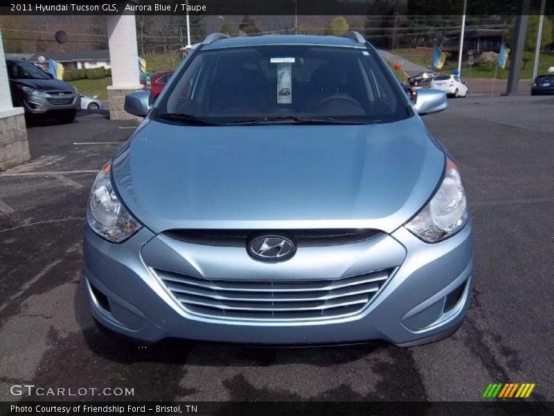 Aurora Blue / Taupe 2011 Hyundai Tucson GLS