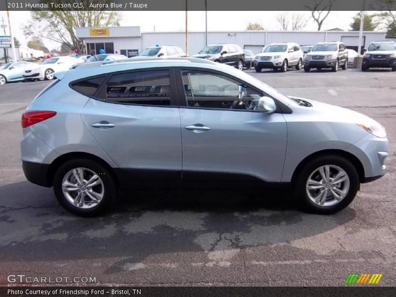 Aurora Blue / Taupe 2011 Hyundai Tucson GLS