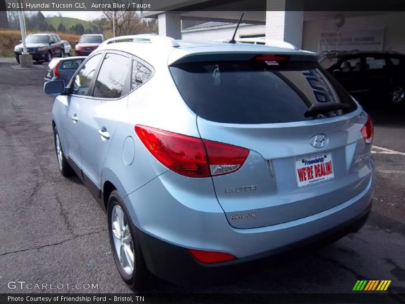 Aurora Blue / Taupe 2011 Hyundai Tucson GLS