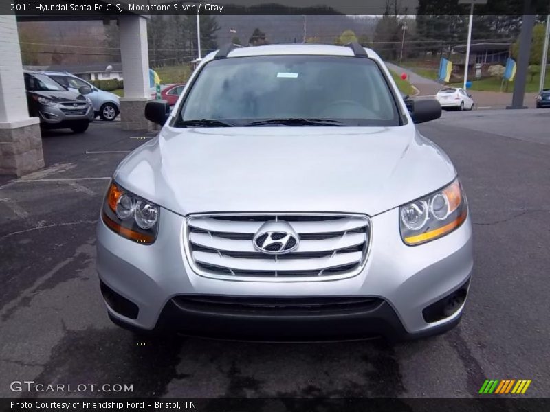 Moonstone Silver / Gray 2011 Hyundai Santa Fe GLS