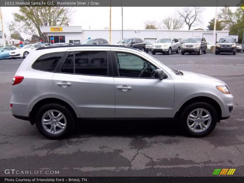 Moonstone Silver / Gray 2011 Hyundai Santa Fe GLS