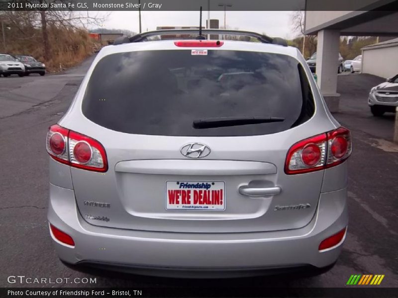 Moonstone Silver / Gray 2011 Hyundai Santa Fe GLS