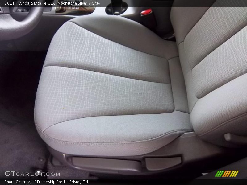 Moonstone Silver / Gray 2011 Hyundai Santa Fe GLS