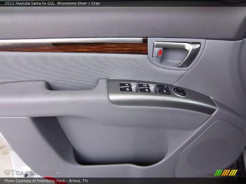 Moonstone Silver / Gray 2011 Hyundai Santa Fe GLS