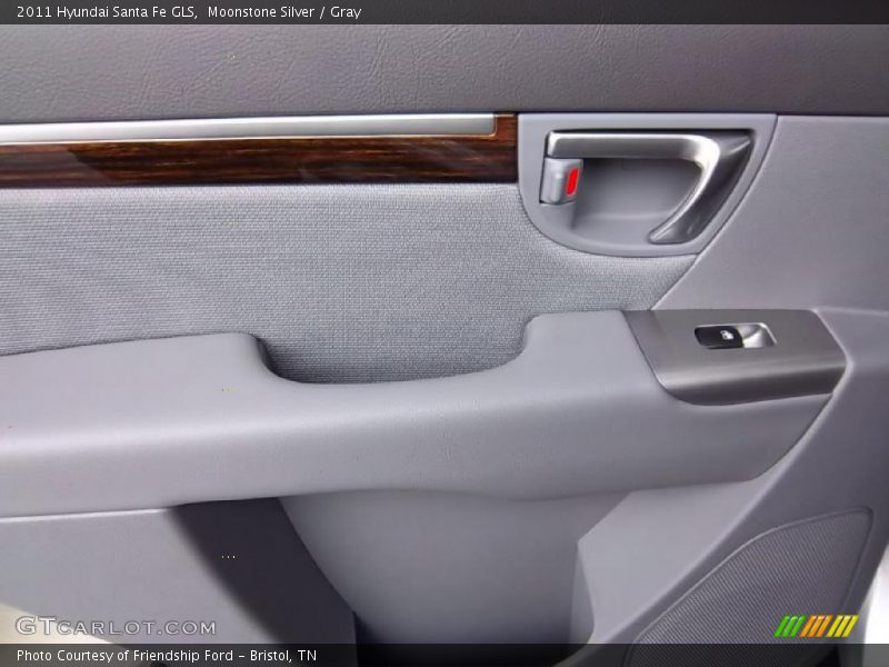 Moonstone Silver / Gray 2011 Hyundai Santa Fe GLS