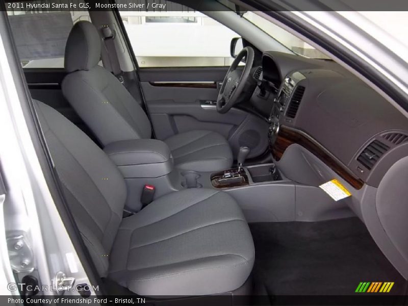 Moonstone Silver / Gray 2011 Hyundai Santa Fe GLS