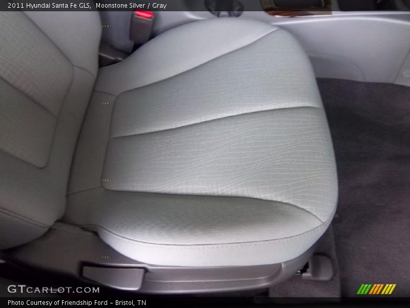 Moonstone Silver / Gray 2011 Hyundai Santa Fe GLS