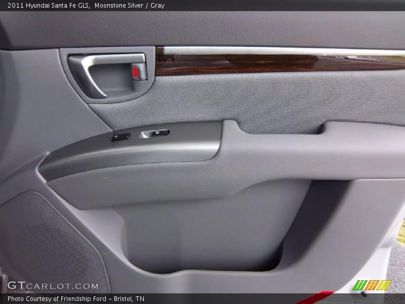Moonstone Silver / Gray 2011 Hyundai Santa Fe GLS
