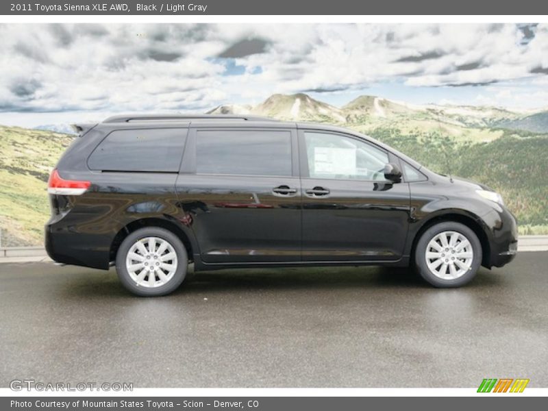 Black / Light Gray 2011 Toyota Sienna XLE AWD