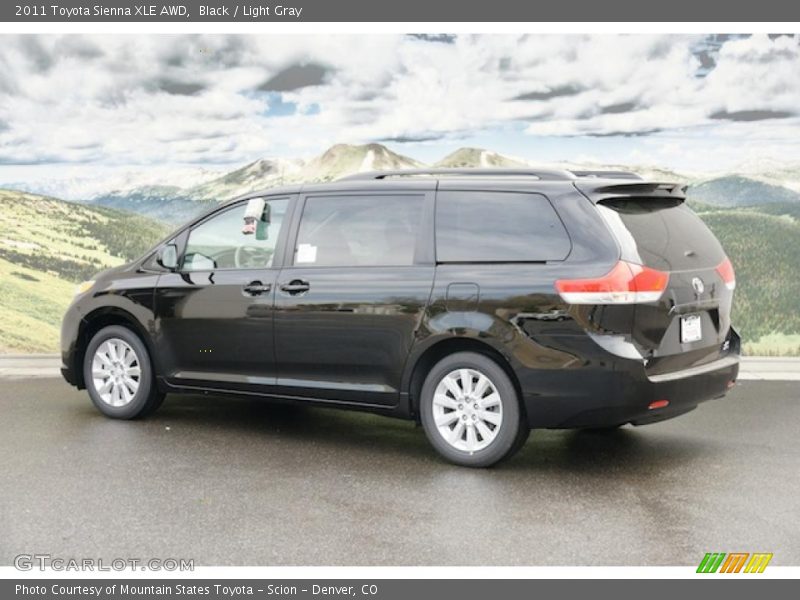 Black / Light Gray 2011 Toyota Sienna XLE AWD
