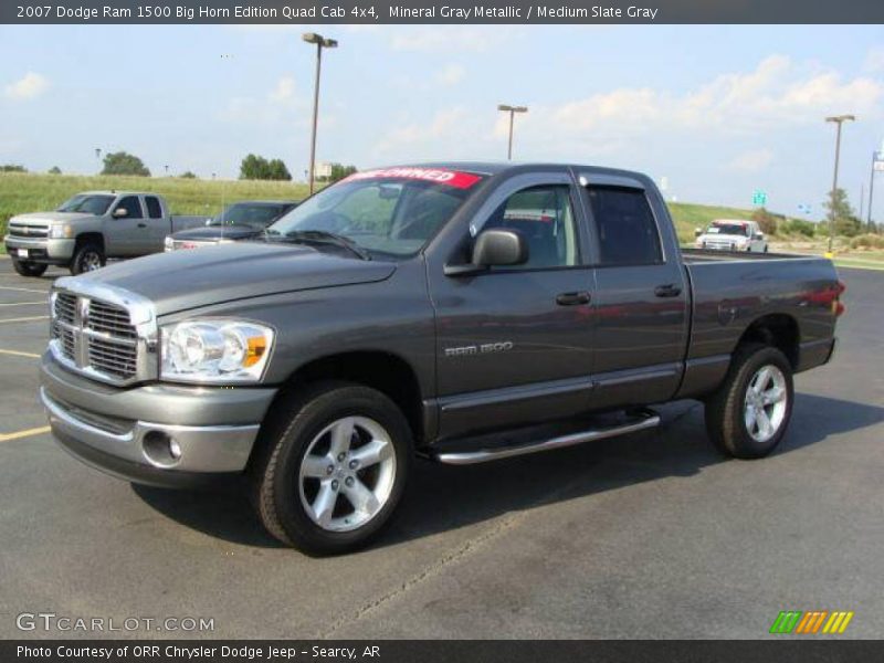 Mineral Gray Metallic / Medium Slate Gray 2007 Dodge Ram 1500 Big Horn Edition Quad Cab 4x4