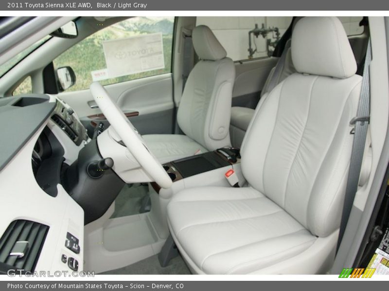 Black / Light Gray 2011 Toyota Sienna XLE AWD