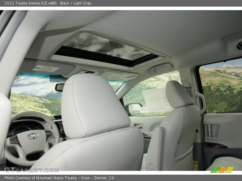 Black / Light Gray 2011 Toyota Sienna XLE AWD