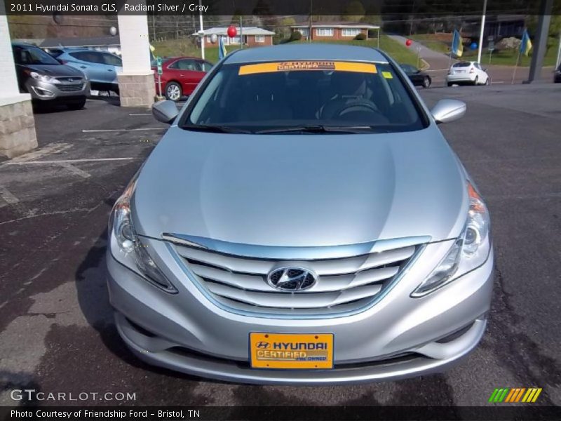 Radiant Silver / Gray 2011 Hyundai Sonata GLS