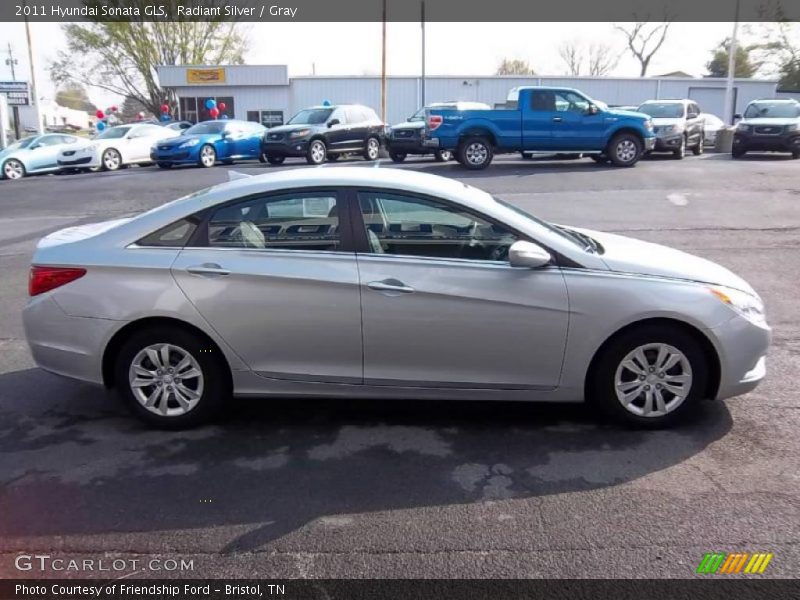 Radiant Silver / Gray 2011 Hyundai Sonata GLS