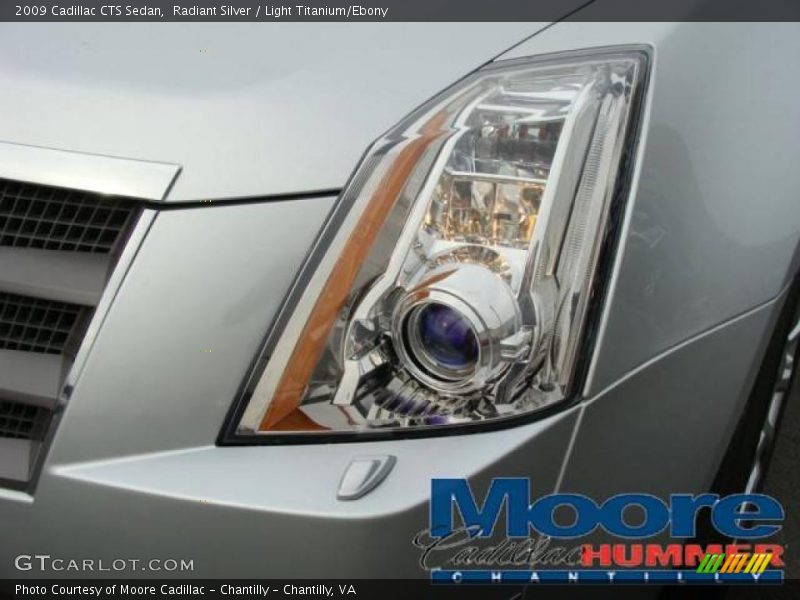 Radiant Silver / Light Titanium/Ebony 2009 Cadillac CTS Sedan