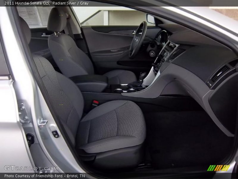 Radiant Silver / Gray 2011 Hyundai Sonata GLS