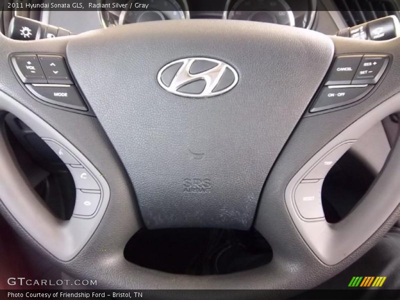 Radiant Silver / Gray 2011 Hyundai Sonata GLS