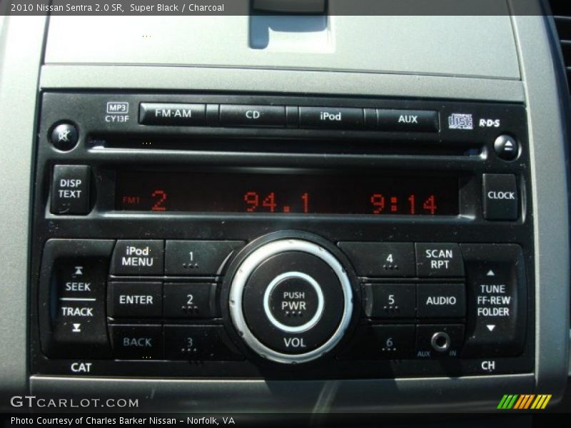 Super Black / Charcoal 2010 Nissan Sentra 2.0 SR