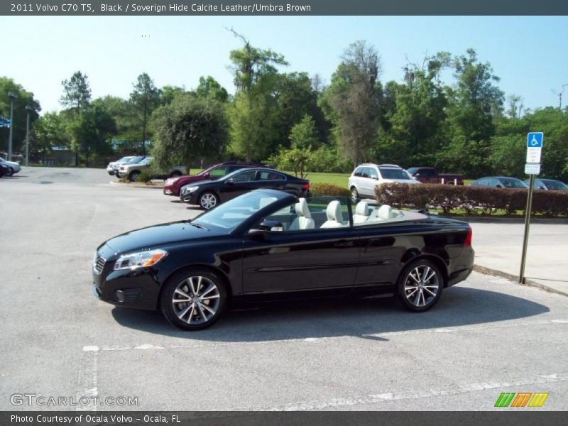 Black / Soverign Hide Calcite Leather/Umbra Brown 2011 Volvo C70 T5