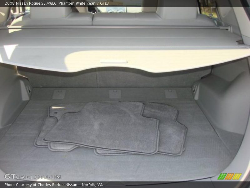 Phantom White Pearl / Gray 2008 Nissan Rogue SL AWD